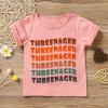 3rd Birthday Shirt Baby Girls Three Year Old Tops Third Birthday T-Shirt Clothes Outfit (3T, Pink) view 3