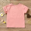 3rd Birthday Shirt Baby Girls Three Year Old Tops Third Birthday T-Shirt Clothes Outfit (3T, Pink) view 4