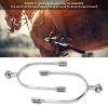 2Pcs Horse Spurs, Stainless Steel Spurs English sty1e Roping Spurs with Rotatable Copper Rowel, Riding Horse Accessory view 2