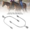 2Pcs Horse Spurs, Stainless Steel Spurs English sty1e Roping Spurs with Rotatable Copper Rowel, Riding Horse Accessory view 4