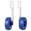 CHEINAUTO 300LBS Boat Launching Wheels Stainless Steel Transom Launching Wheel Dolly with 10" Wheel Set for Inflatable Boat & Aluminum Boat view 1