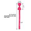 Medsuo Adjustable Bowtie, Men BowtiePre-Tied Bow Tie for Parties (Hot Pink) view 3