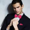 Medsuo Adjustable Bowtie, Men BowtiePre-Tied Bow Tie for Parties (Hot Pink) view 4