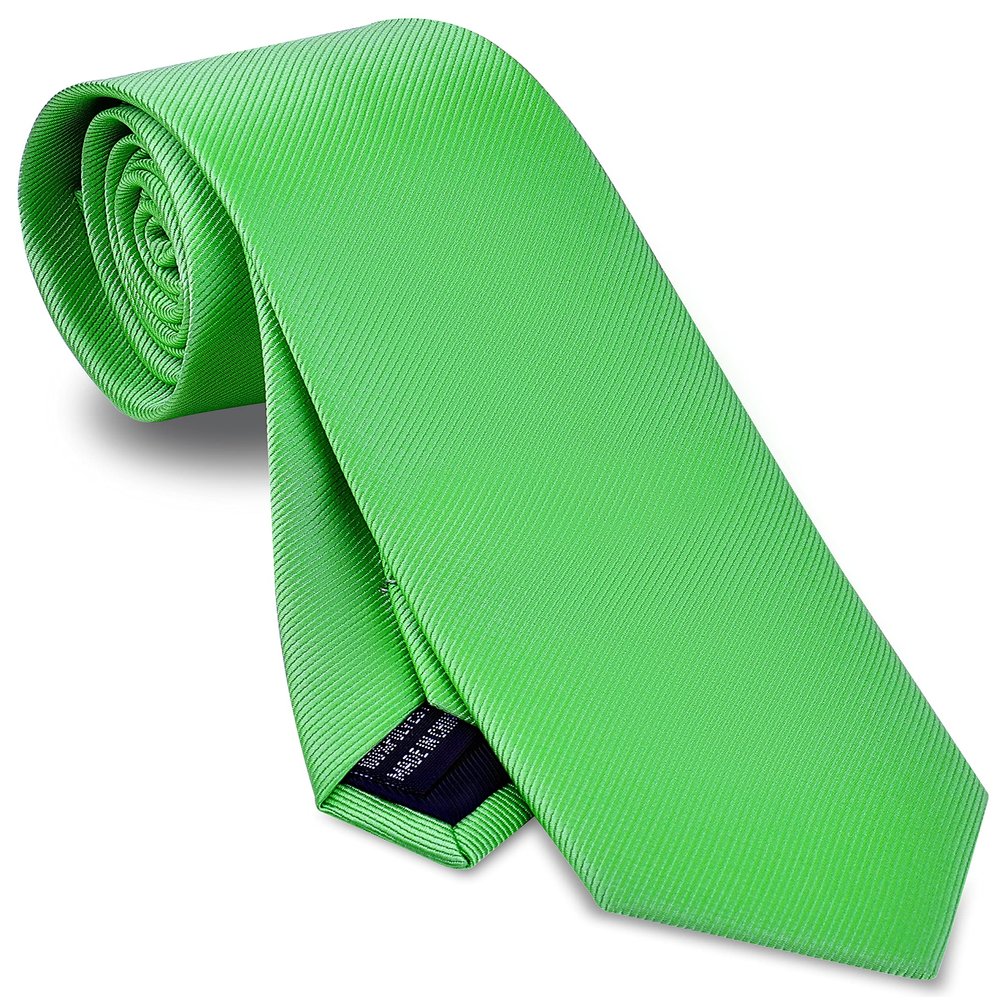 Branduce 2.4" Lime Green Tie Mens Skinny Tie for Wedding 6cm Solid Pure Color Thin Slim Woven Necktie (TA04-35)