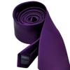 Branduce Mens Tie Solid Pure Color 2.4" Plain Slim Necktie 6cm Skinny Dark Purple Tie for Men (TA04-06) view 3