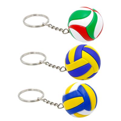 Veemoon 3pcs Volleyball Keychain Kids Keychains for Backpacks Backpack Accessories Bag Supply Student Leather Alloy