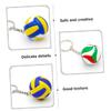 Veemoon 3pcs Volleyball Keychain Kids Keychains for Backpacks Backpack Accessories Bag Supply Student Leather Alloy view 3