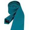 Branduce 2.4" Teal Blue Tie Mens Skinny Tie for Wedding 6cm Solid Pure Color Thin Slim Woven Necktie (TA04-39) view 3