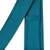 Branduce 2.4" Teal Blue Tie Mens Skinny Tie for Wedding 6cm Solid Pure Color Thin Slim Woven Necktie (TA04-39) view 4