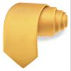 Branduce 2.4" Yellow Tie Skinny Tie for Men 6cm Solid Bright Yellow Thin Slim Necktie (TA04-19) view 1