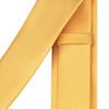 Branduce 2.4" Yellow Tie Skinny Tie for Men 6cm Solid Bright Yellow Thin Slim Necktie (TA04-19) view 4