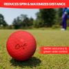 Cut Golf - Soft Feel Peak Distance Golf Balls - One Dozen Decreased Ball Spin - Improved Accuracy, Green Side Control, Distance, Ball Flight, Visibility - Matte - Fuego Red Golf Balls view 2