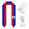 DABOYOZHZH Haiti Haitian Flag Graduation Shawl Sash Stole Wraps Scraf For International Study Pride Women Men view 2