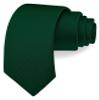 Branduce 2.4" Dark Green Tie for Wedding Skinny Tie for Men 6cm Solid Hunter Green Slim Necktie (TA04-08) view 1