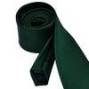 Branduce 2.4" Dark Green Tie for Wedding Skinny Tie for Men 6cm Solid Hunter Green Slim Necktie (TA04-08) view 3