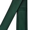 Branduce 2.4" Dark Green Tie for Wedding Skinny Tie for Men 6cm Solid Hunter Green Slim Necktie (TA04-08) view 4