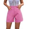 FUMOOD Womens Casual Jeans Shorts for Summer Mid Waist Baggy Bermuda Shorts Trendy Cut Off Hot Denim Shorts with Pockets view 1