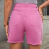 FUMOOD Womens Casual Jeans Shorts for Summer Mid Waist Baggy Bermuda Shorts Trendy Cut Off Hot Denim Shorts with Pockets view 2