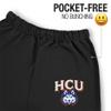 LOGOVISION Houston Christian University Primary Logo Mens Jogger Sweatpants, Black, Large view 3