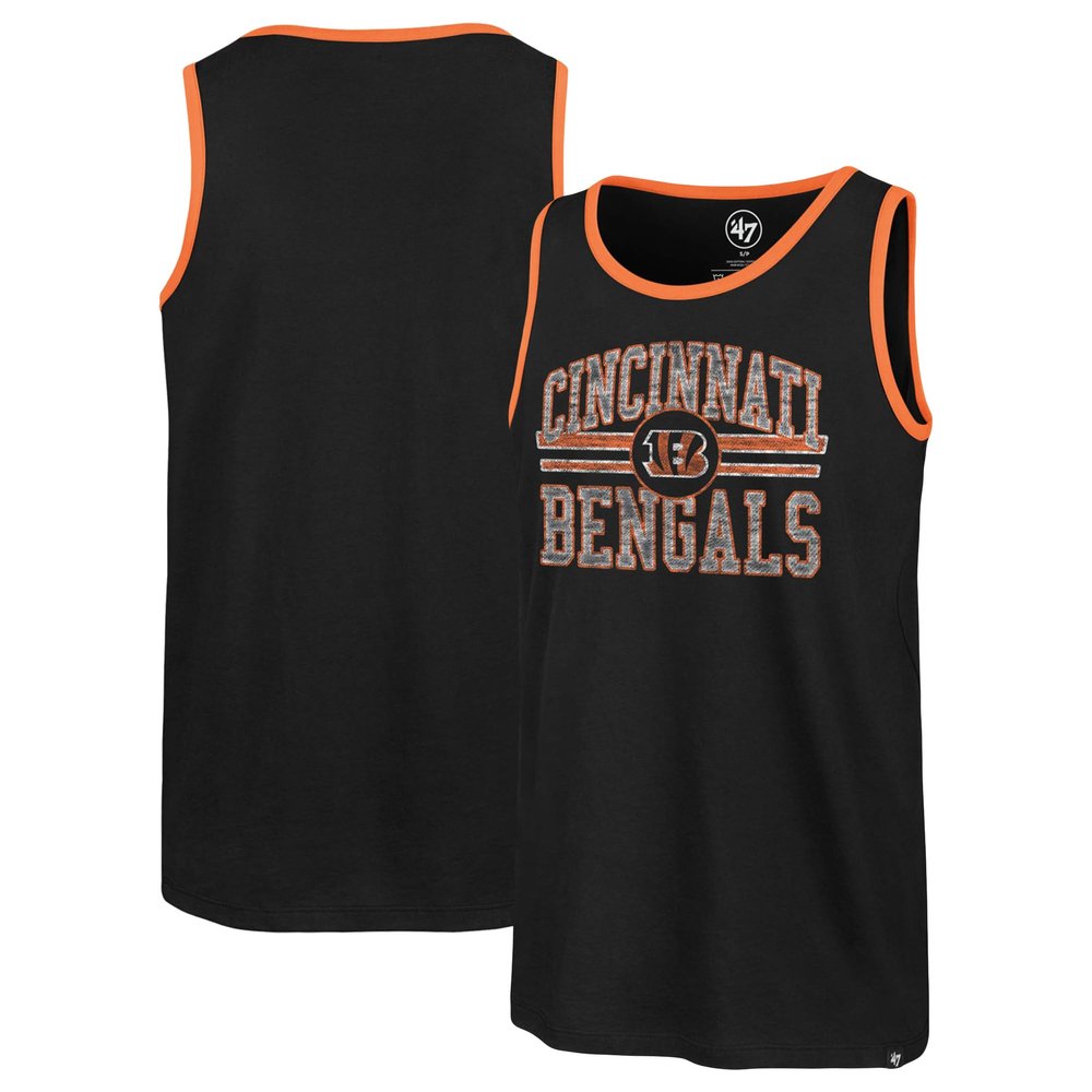 47 Men's Black Cincinnati Bengals Winger Franklin Tank Top