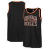 47 Men's Black Cincinnati Bengals Winger Franklin Tank Top view 1