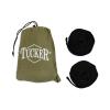 Tucker Day Trip Portable Compact Durable Lightweight 10T Parachute Nylon Outdoor Camping Hammock with Steel Carabiners, Tree-Safe Straps & Built-in Drawstring Pouch, Ovile Green/Tan view 2