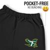 LOGOVISION Fitchburg State University Primary Logo Mens Jogger Sweatpants, Black, X-Large view 3
