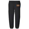 LOGOVISION Mercer University Primary Logo Mens Jogger Sweatpants, Black, Large view 2