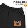LOGOVISION Mercer University Primary Logo Mens Jogger Sweatpants, Black, Large view 3