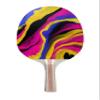 TigerTail Sports Abstract Paint Splash 2 Colorful Design Ping Pong Paddle, Premium 5 Ply Table Tennis Racket (Black on Back) view 1