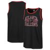 47 Men's Black Atlanta Falcons Winger Franklin Tank Top view 1