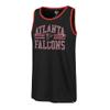 47 Men's Black Atlanta Falcons Winger Franklin Tank Top view 2
