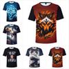 3D Tiger Tshirt Cat Tshirt Face Animal Print T-Shirt Short Sleeve Round Neck Casual Tee for Women Men view 4