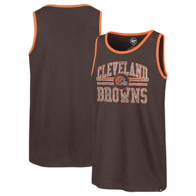 47 Men's Brown Cleveland Browns Winger Franklin Tank Top