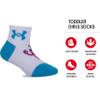Under Armour Baby Girls Multi Pack Sweets Essential Quarter Sock, Multi, 2T-4T view 2