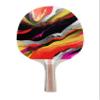 TigerTail Sports Abstract Paint Splash Colorful Design Ping Pong Paddle, Premium 5 Ply Table Tennis Racket (Red on Back) view 1