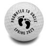 Promoted to Uncle, Grandpa, Papa Golf Ball Personalized, Pregnancy Reveal Gift, Uncle to Be Gift, Pregnancy Announcement, Custom Golf Balls (1 GOLF BALL) view 1