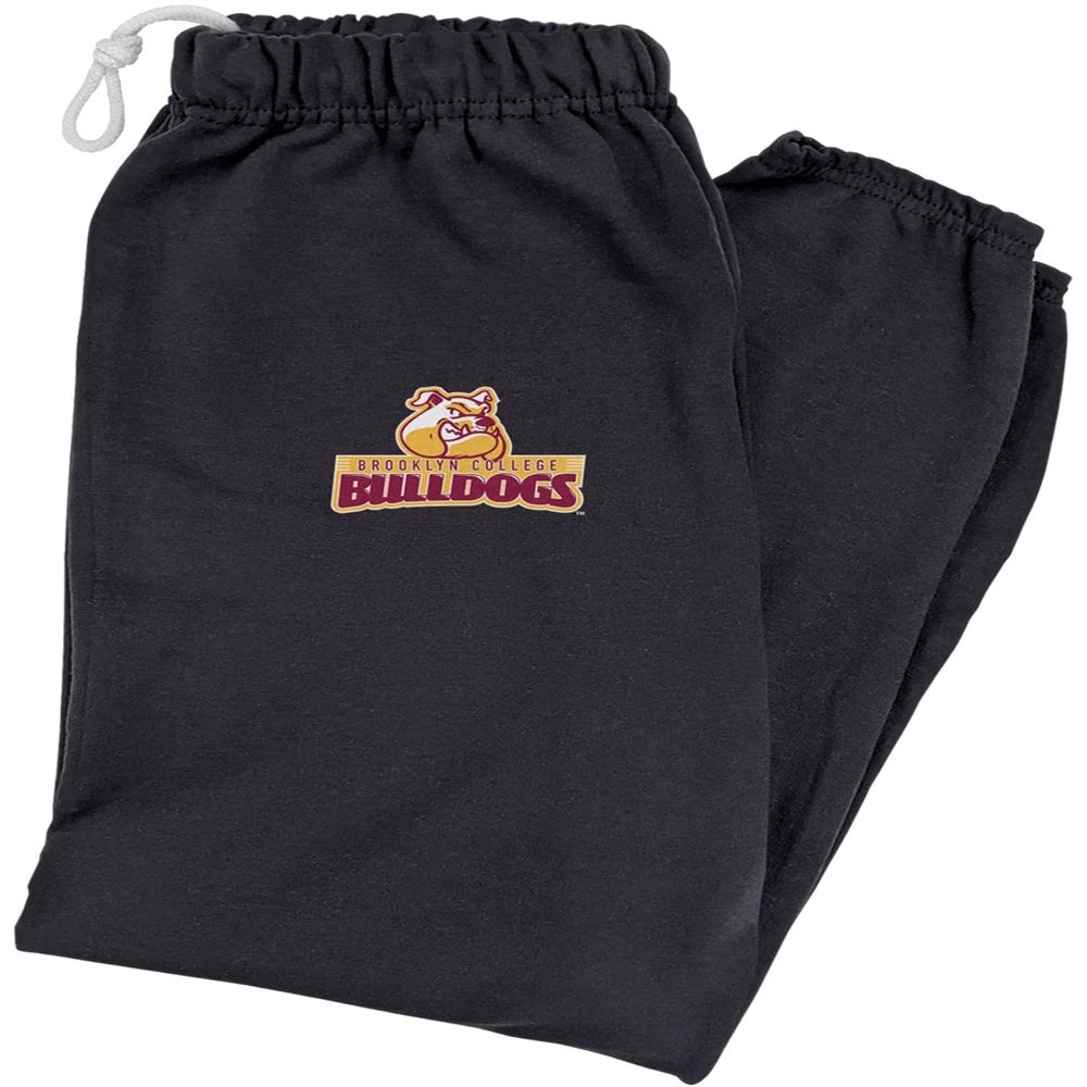 LOGOVISION Brooklyn College Primary Logo Mens Jogger Sweatpants, Black, XX-Large