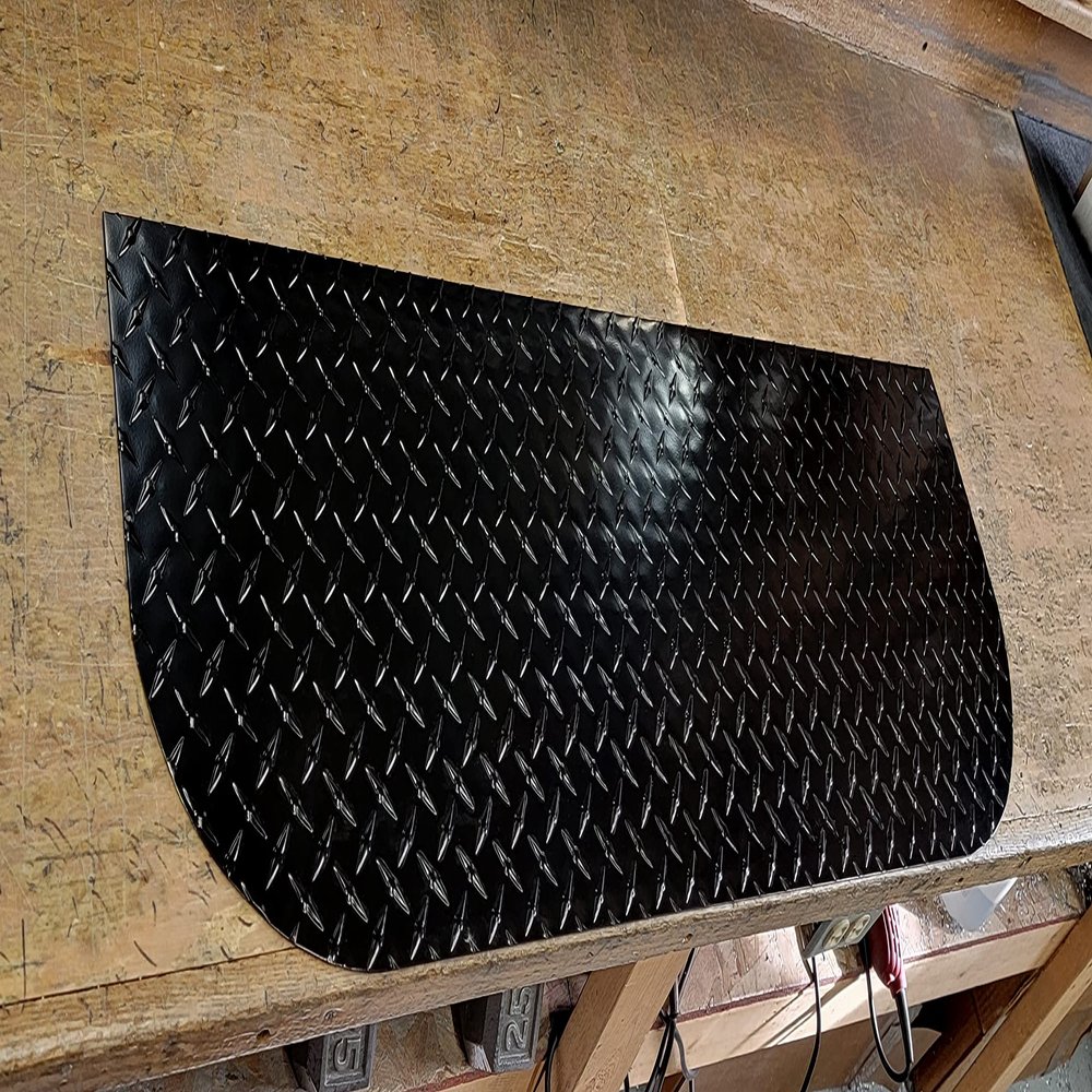 Fits Ezgo RXV Golf Cart Powder Coated Aluminum Diamond Plate Rear Seat Step Cover