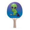 TigerTail Sports Alien Poop Colorful Design Ping Pong Paddle, Premium 5 Ply Table Tennis Racket (Black on Back) view 1