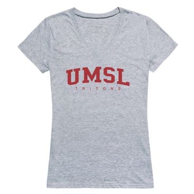 W Republic 501-688-HGY-01 NCAA U of Missouri-Saint Louis Tritons Game Day Women T-Shirt Heather Grey - Small