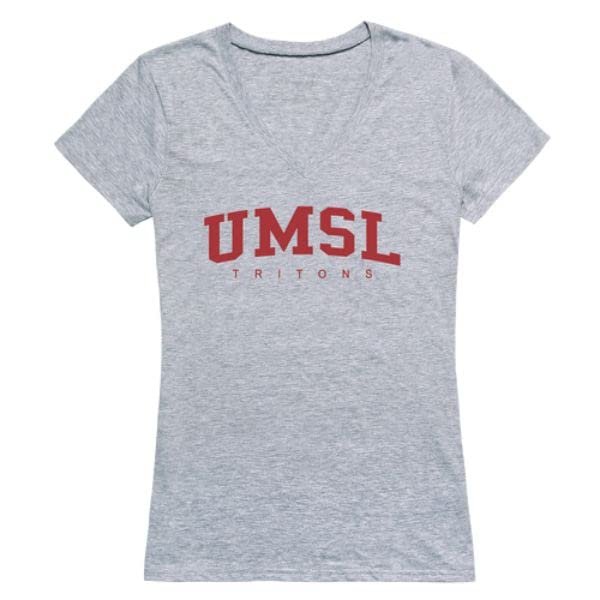 W Republic 501-688-HGY-01 NCAA U of Missouri-Saint Louis Tritons Game Day Women T-Shirt Heather Grey - Small