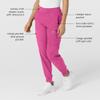 WonderWink W123 Womens Comfort Waist Cargo Jogger Pant  Hot Pink, Medium Tall view 2