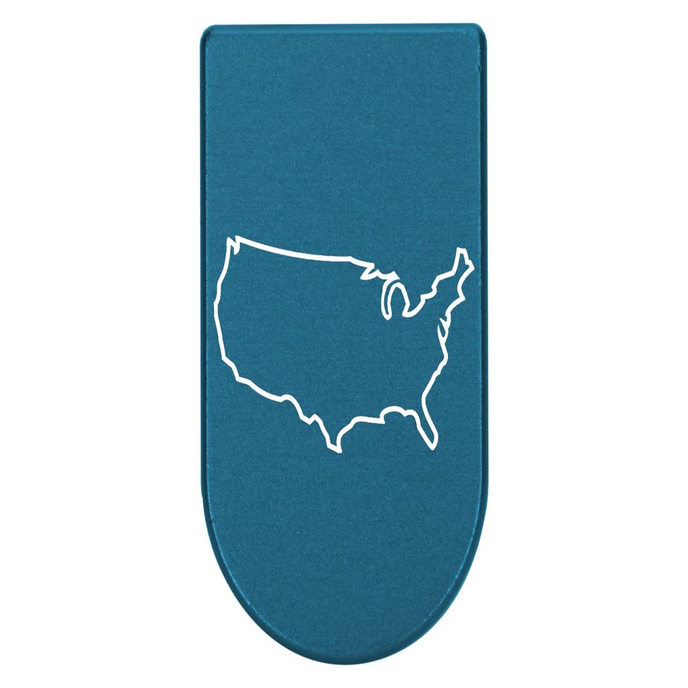 NDZ Performance Magazine Base Plate with Finger Extension for Springfield Hellcat 10 Round 9mm Blue Laser Engraved Aluminum United States Country Outline USA Made