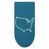 NDZ Performance Magazine Base Plate with Finger Extension for Springfield Hellcat 10 Round 9mm  Blue Laser Engraved Aluminum  United States Country Outline  USA Made view 1