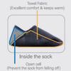 IST SK9 3mm Neoprene Freediving Boat Socks, Size XS view 4