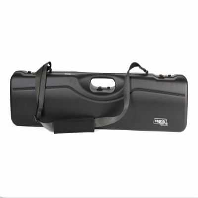 Negrini Ultra-Compact Hard Travel Case for Single-Shot Rifles up to 24" Barrel with Scope Storage, TSA Locks