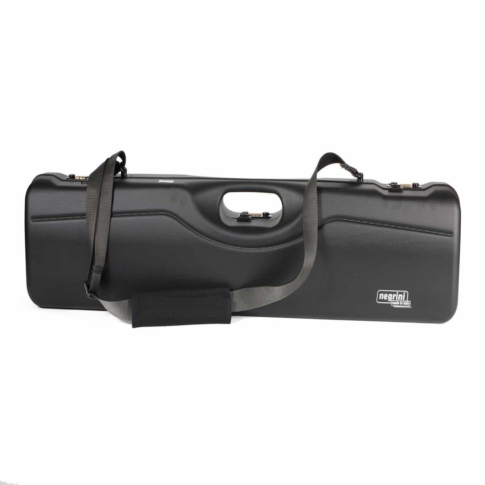 Negrini Ultra-Compact Hard Travel Case for Single-Shot Rifles up to 24" Barrel with Scope Storage, TSA Locks
