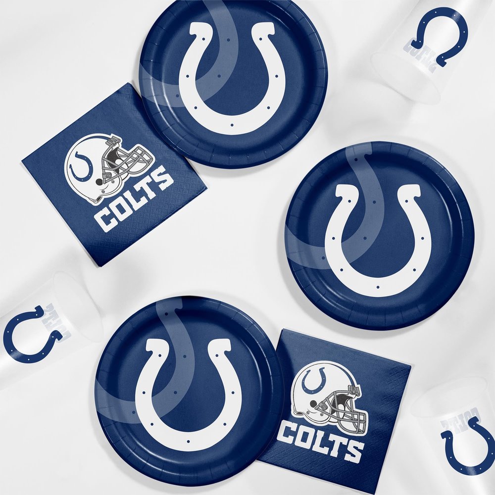 Trendware Indianapolis Colts Tailgating Kit, Serves 8, Officially Licensed