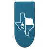NDZ Performance Magazine Base Plate with Finger Extension for Springfield Hellcat 10 Round 9mm  Blue Laser Engraved Aluminum  Texas State Border Outline Flag  USA Made view 1